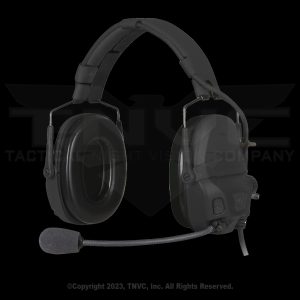 Black headset with mic and padded ear cups.