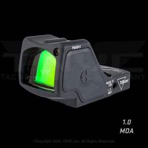 Trijicon RMR HD, 1.0 MOA, black, green lens.