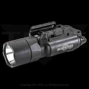 Black Surefire X300T light with rail mount.
