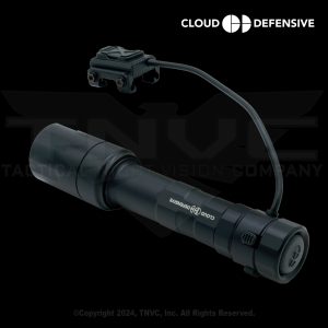 Cloud Defensive Rein 3.0 flashlight, pressure switch attached.