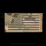 Camouflage flag patch, cut-out stars and stripes.