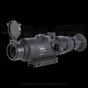 Trijicon IR-HUNTER 24mm thermal scope, black, mounted.